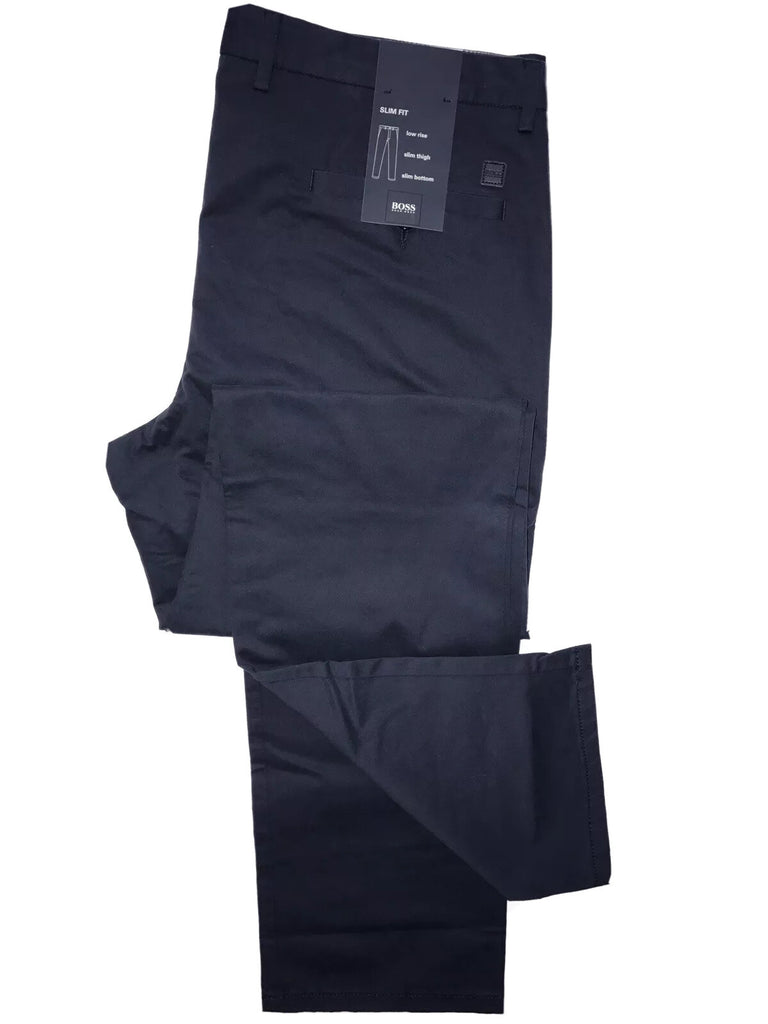 Boss Hugo Boss Clive Mens Cotton Slim Fit Dark Blue Pants 54 Eu(38R US) NWT $215