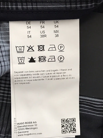 Boss Hugo Boss Clive Mens Cotton Slim Fit Dark Blue Pants 54 Eu(38R US) NWT $215