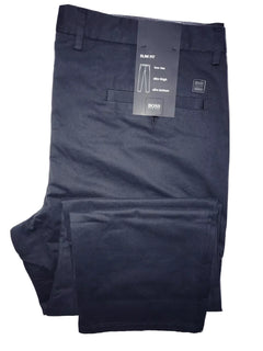 Boss Hugo Boss Clive Mens Cotton Slim Fit Dark Blue Pants 54 Eu(38R US) NWT $215