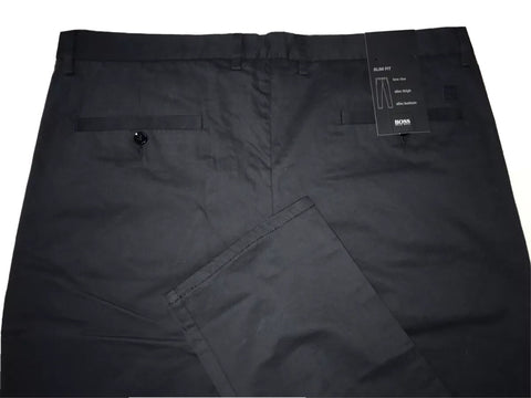 Boss Hugo Boss Clive Mens Cotton Slim Fit Dark Blue Pants 54 Eu(38R US) NWT $215