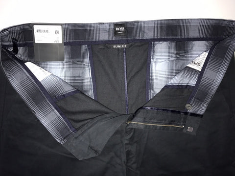 Boss Hugo Boss Clive Mens Cotton Slim Fit Dark Blue Pants 54 Eu(38R US) NWT $215