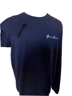 Versace Men's Long Sleeve Sweatshirt Blue Size 3XL A85327 Italy NWT $525