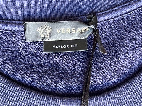Versace Men's Long Sleeve Sweatshirt Blue Size 3XL A85327 Italy NWT $525