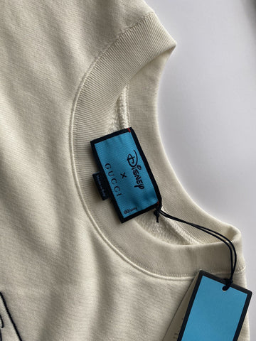 Gucci Donald Duck Flash Disney Sweatshirt White Size Medium 617964 Italy NWT