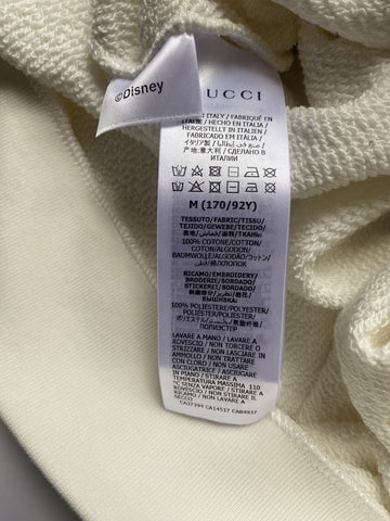 Gucci Donald Duck Flash Disney Sweatshirt White Size Medium 617964 Italy NWT