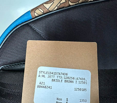 Burberry Monogram Nylon Backpack Bridal Brown Made in Italy 80448241 NWT