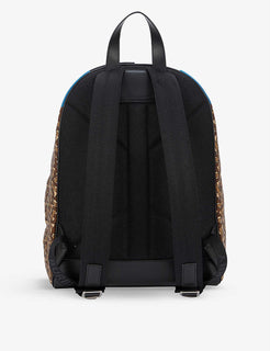 Burberry Monogram Nylon Backpack Bridal Brown Made in Italy 80448241 NWT