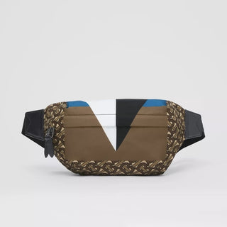 Burberry TB Monogram Print Sonny Brown Belt/Waist /Body Bag 80448311 NWT $1000