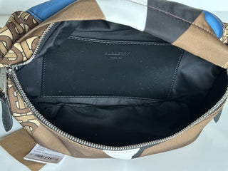 Burberry TB Monogram Print Sonny Brown Belt/Waist /Body Bag 80448311 NWT $1000