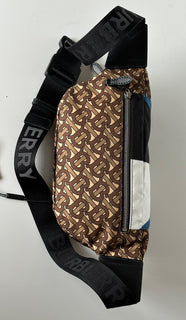 Burberry TB Monogram Print Sonny Brown Belt/Waist /Body Bag 80448311 NWT $1000