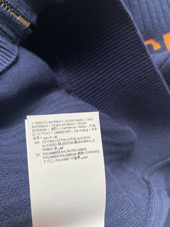 Versace Men's Knit Jacket with Hoodie Blue 48 US (58 Euro) A237551 IT NWT $995