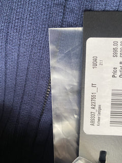 Versace Men's Knit Jacket with Hoodie Blue 48 US (58 Euro) A237551 IT NWT $995