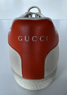 Gucci Men's Mickey Mouse Ivory Soft Leather Sneakers 8.5 US (41.5 Eu) 606110 NWT