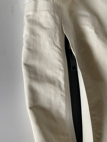 Bottega Veneta Men's Blouson Tech Nylon Chalk Jacket with Hoodie 40 US NWT $1850