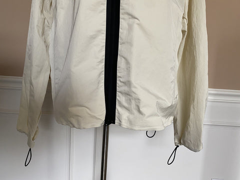 Bottega Veneta Men's Blouson Tech Nylon Chalk Jacket with Hoodie 40 US NWT $1850