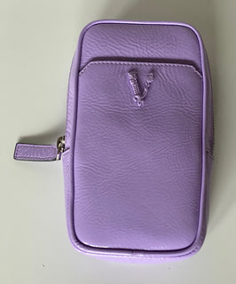 Versace Leather Jacaranda Virtus Neck Pouch Crossbody Bag Italy DP88461 NWT