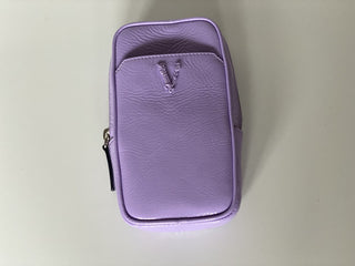 Versace Leather Jacaranda Virtus Neck Pouch Crossbody Bag Italy DP88461 NWT