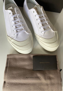 Bottega Veneta Men's Speedster Cotton White Sneakers 6 US 611183 Spain NIB $570