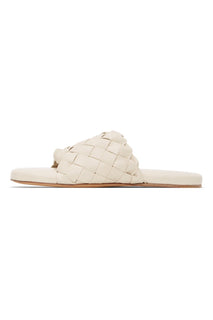 Bottega Veneta Men's Intrecciato Leather Sandals White 7 US 620298 IT NIB $1150