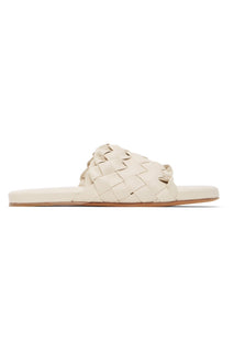 Bottega Veneta Men's Intrecciato Leather Sandals White 7 US 620298 IT NIB $1150