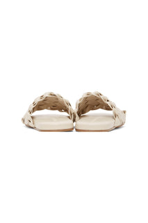 Bottega Veneta Men's Intrecciato Leather Sandals White 7 US 620298 IT NIB $1150