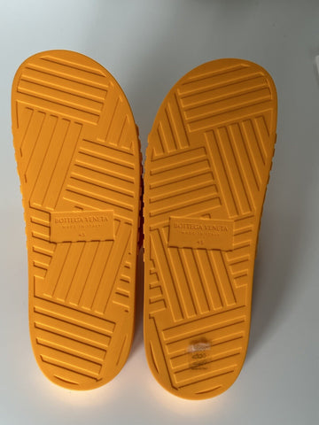 Bottega Veneta Men's Rubber Tangerine Slides Sandals 12 US (45) 690105 NIB $420