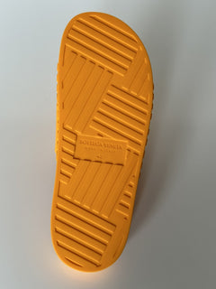 Bottega Veneta Men's Rubber Tangerine Slides Sandals 9 US (42) 690105 NIB $420