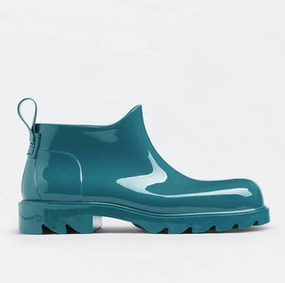 Bottega Veneta Shiny Rubber Blue Ankle Boots 10 US  (43 Euro) 680510 IT NIB $650