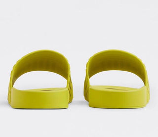 Bottega Veneta Men's Rubber Kiwi Slides Sandals 12 US (45 Euro) 690105 NIB $420