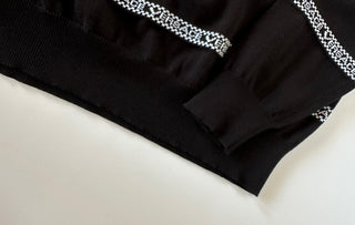Versace Logo Cotton Knit Sweater Black 54 (2XL) Italy A89468S NWT $850