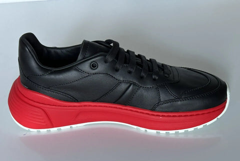 Bottega Veneta Men’s Black/Red Leather Sneakers 9 US (42 Euro) 565646 NIB $850