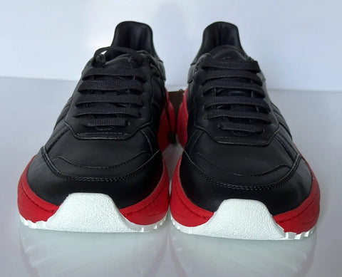 Bottega Veneta Men’s Black/Red Leather Sneakers 9 US (42 Euro) 565646 NIB $850