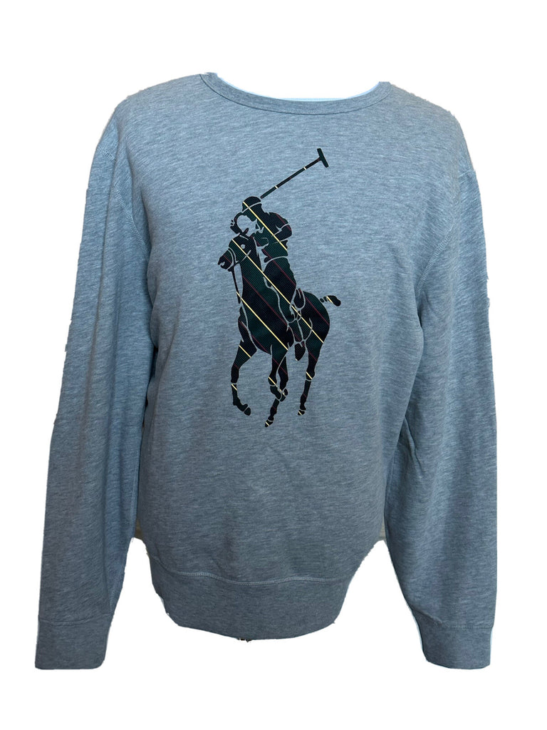 Polo Ralph Lauren Polo Logo Fleece Sweatshirt Gray XL/TG NWT $138