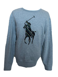 Polo Ralph Lauren Polo Logo Fleece Sweatshirt Gray XL/TG NWT $138