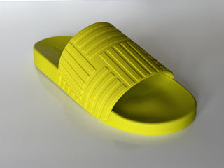 Bottega Veneta Men's Rubber Kiwi Slides Sandals 13 US (46 Euro) 690105 NIB $420