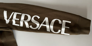 Versace Medusa Renaissance Khaki Cotton Sweatshirt XS 1008282 NWT $850