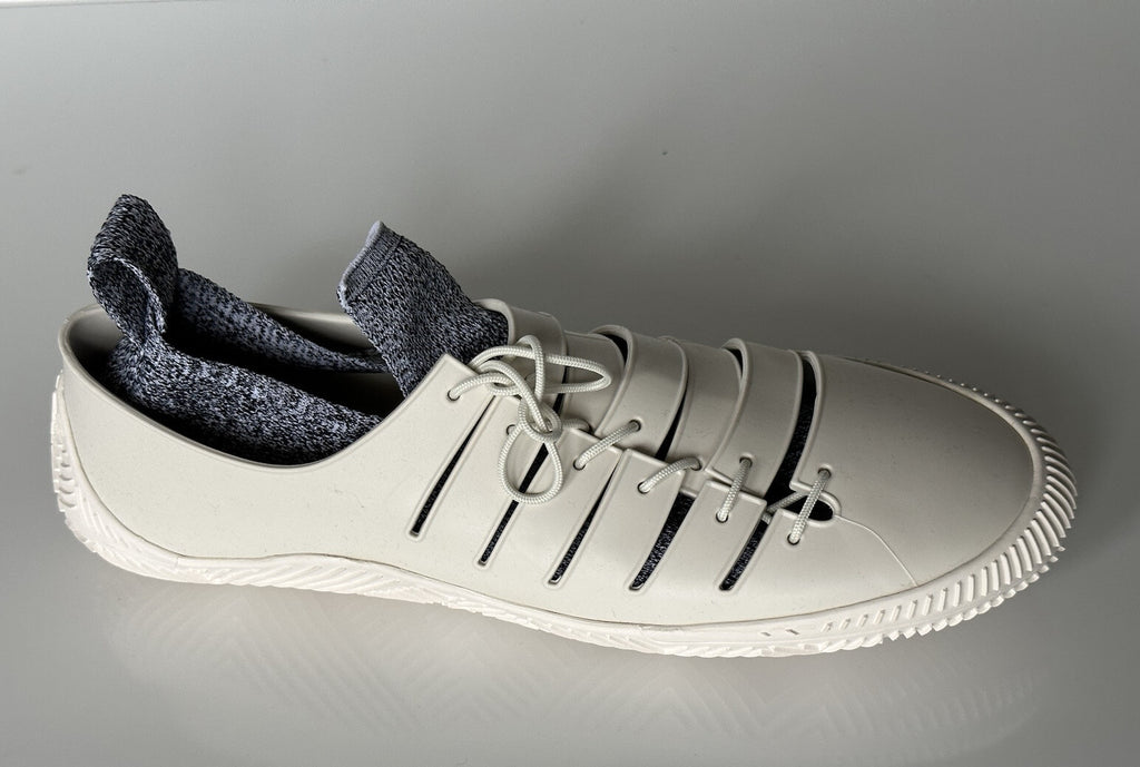 Bottega Veneta Tech Knit Rubber White Climber Sneakers 11 US 658725 IT NIB $750