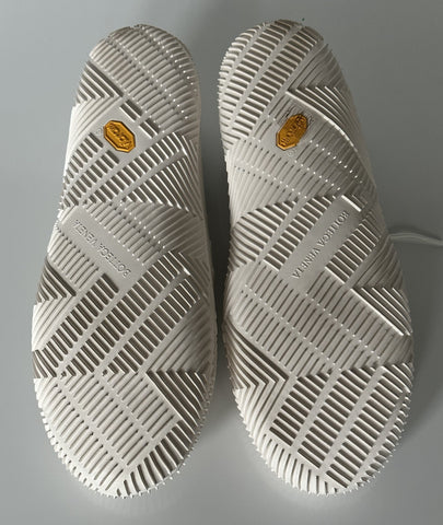 Bottega Veneta Tech Knit Rubber White Climber Sneakers 11 US 658725 IT NIB $750