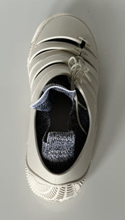 Bottega Veneta Tech Knit Rubber White Climber Sneakers 11 US 658725 IT NIB $750