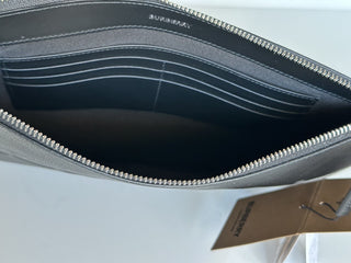 Burberry Black Leather Case Clutch 80528831 NWT $550
