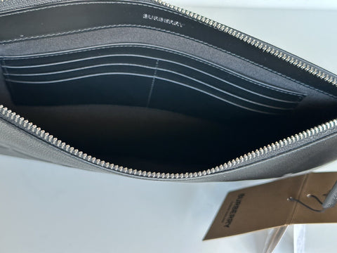Burberry Black Leather Case Clutch 80528831 NWT $550