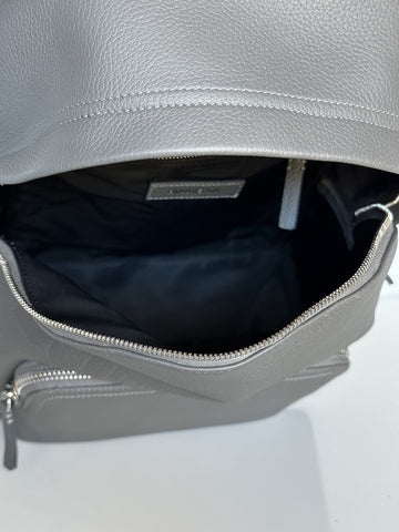 Burberry Abbeydale Leather Logo Backpack Charcoal Grey 80528731 NWT $1650