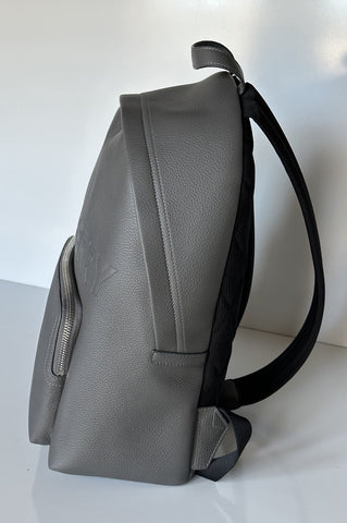 Burberry Abbeydale Leather Logo Backpack Charcoal Grey 80528731 NWT $1650