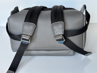 Burberry Abbeydale Leather Logo Backpack Charcoal Grey 80528731 NWT $1650