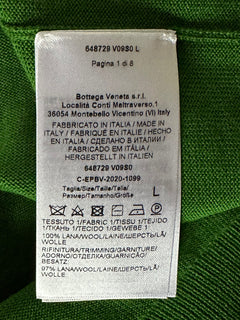 Bottega Veneta Women's Green Wool Open Button Knit Top Medium 648729 NWT $1750