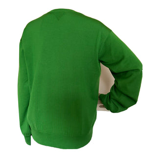 Bottega Veneta Women's Green Wool Open Button Knit Top Medium 648729 NWT $1750