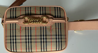 Burberry Peach Women's Leather Link Bum Belt/Waist/Body Bag 80075101 NWT $910
