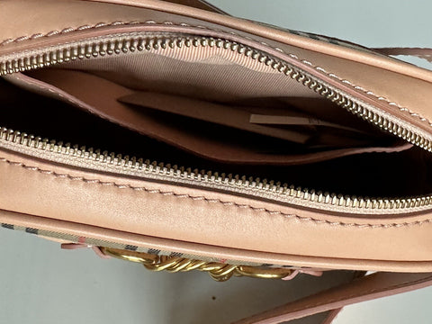 Burberry Peach Women's Leather Link Bum Belt/Waist/Body Bag 80075101 NWT $910