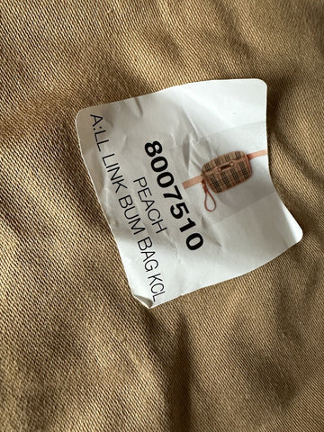 Burberry Peach Women's Leather Link Bum Belt/Waist/Body Bag 80075101 NWT $910