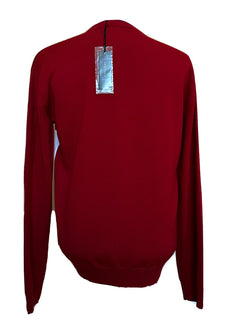 Versace Medusa Logo Wool Knit Sweater Red 52 (XL) Italy 1002719 NWT $950
